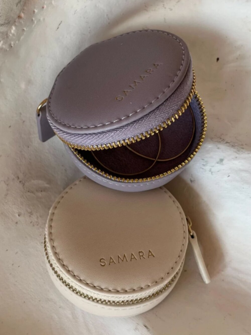 SAMARA Jewelry Travel Pouch Box - Taupe Colour -  BRAND NEW
